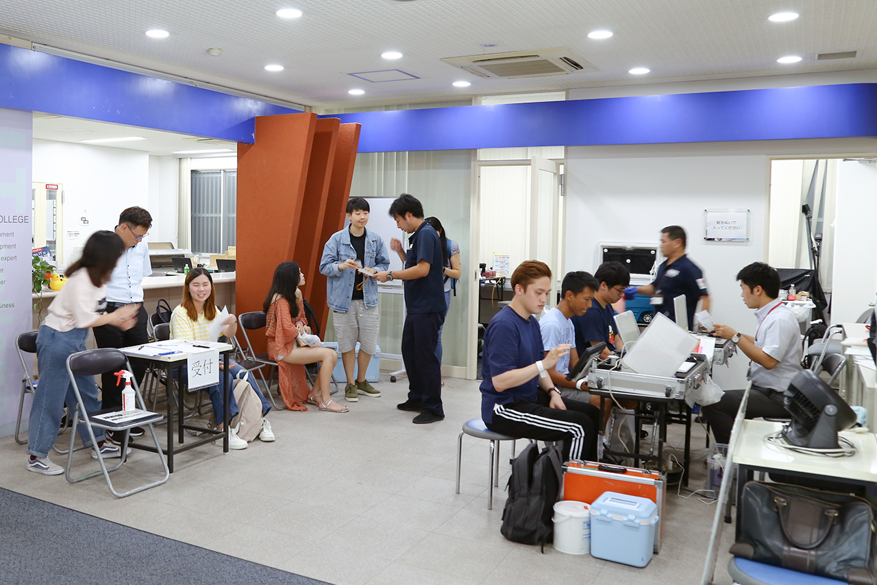 学内献血ボランティア